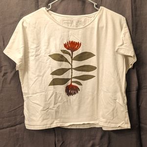 S Patagonia boxy crop tee